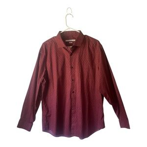 Perry Ellis Red Casual Button Down Shirt